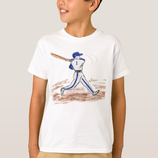 T-Shirt für Kinder im Baseball (Vorderseite)