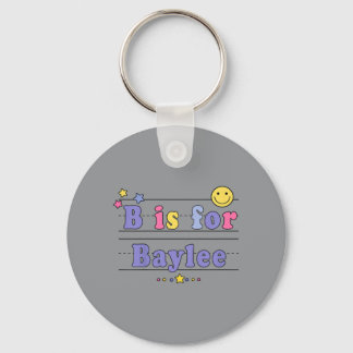 T-Shirt für Kinder mit Namen Baylee Alphabet B ist Schlüsselanhänger