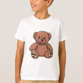 T - Shirt für Kinder mit Teddybär (Vorderseite)