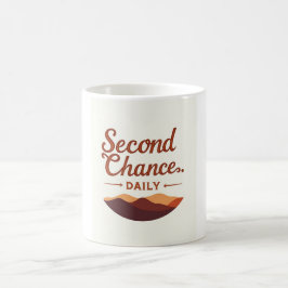 T-Shirt für Kinder "Second Chance Daily" Kaffeetasse