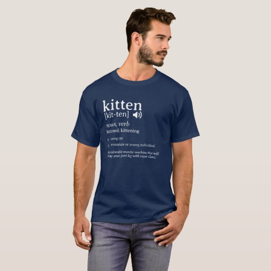 T - Shirt für Kitten Definition (Vorne ganz)
