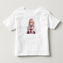 T-Shirt für Kleinkinder mit Mädchen-Templer-Ritter