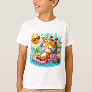 T - Shirt für Kleinkinder mit Niedlicher Giraffe-I