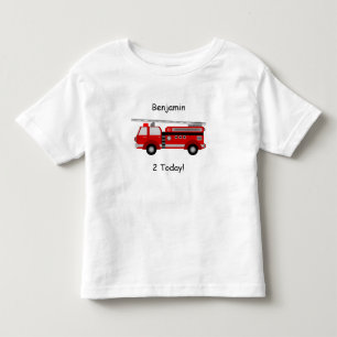 T - Shirt für Kleinkinderfeuer mit dem Namen & "2