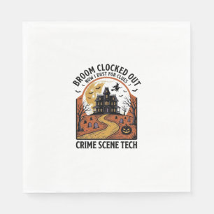 T-Shirt für Kriminaltechniker Lustiges Halloween-G Serviette
