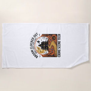 T-Shirt für Kriminaltechniker Lustiges Halloween-G Strandtuch
