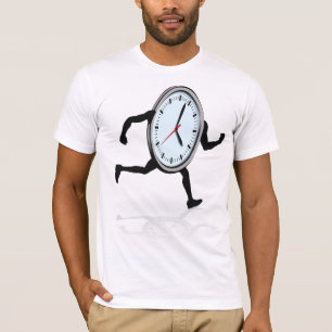T - Shirt für laufende Mens der Uhr