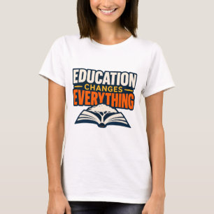 T-Shirt für Lehrer 'Bildung verändert alles'