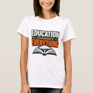 T-Shirt für Lehrer 'Bildung verändert alles'