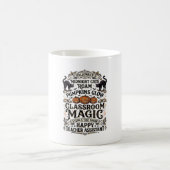 T-Shirt für Lehrerassistenten Halloween mit schwar Kaffeetasse (Mittel)