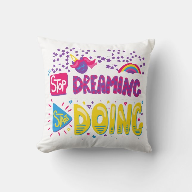 T - Shirt für Mädchen Kissen (Vorderseite)