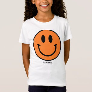 T-Shirt für Mädchen Orange Smile Face Emoji