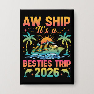 T-Shirt für Mädchen-Trip Aw Ship Es ist ein Bestie Button