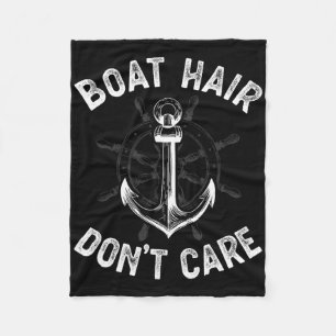 T-Shirt für Mädchen und Frauen mit lustigem Boot-S Fleecedecke