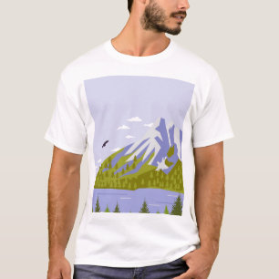 T-Shirt für Männer amerikanisch Wälder