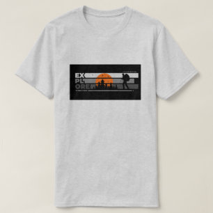 T-Shirt für Männer Explore Abenteuer Wandern