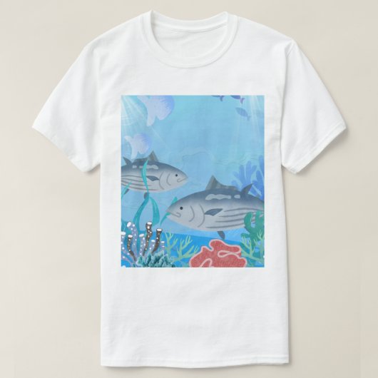 T-Shirt für Männer fich Ozean  (Design vorne)