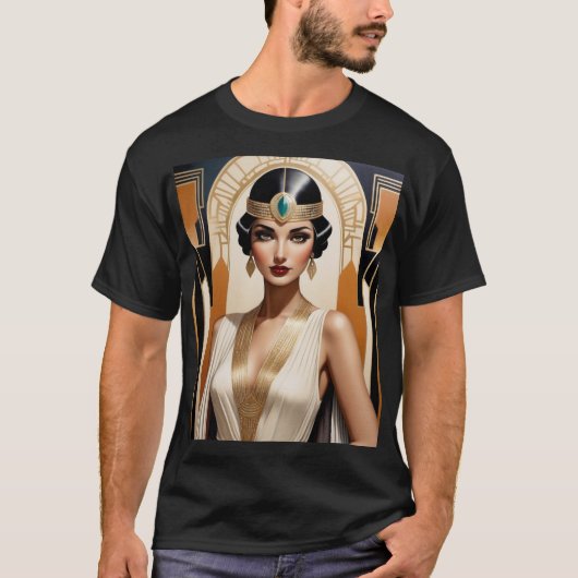 T - Shirt für Männer mit Art-Deco-Design (Vorderseite)