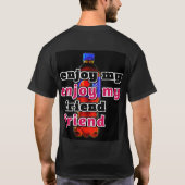T - Shirt für Männer mit farbenfrohem Digitaldesig (Rückseite)