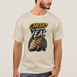 T-Shirt für Männer mit Grafik „Prost auf ein weite