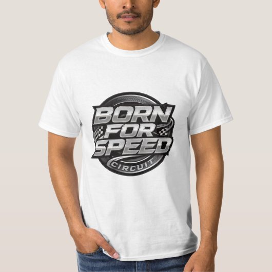 T-Shirt für Männer mit Logo 'Born for Speed Circui (Vorderseite)