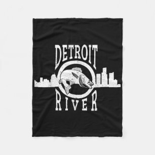 T-Shirt für Männer und Frauen mit Detroit River Wa Fleecedecke