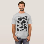 T-Shirt für Männer Wolken-Design (Vorne ganz)