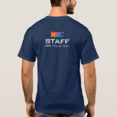 T - Shirt für männlich-blaue Offiziere (Rückseite)