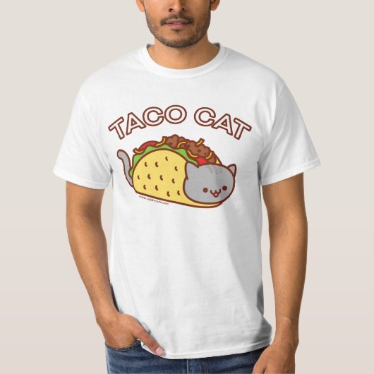 T - Shirt für männliche Katzen - "TACO CAT" - El C (Vorderseite)
