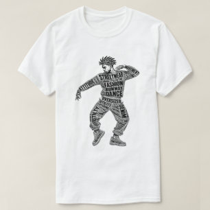 T-Shirt für männliche Tänzer im Streetwear-Stil