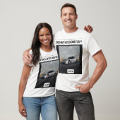 T - Shirt für männliche, weiße und schwarze Fahrer (Unisex)