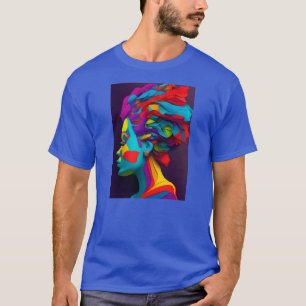 T - Shirt für mehrfarbiges Papier