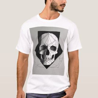 T-Shirt für Minimalistisch geometrische Schädel - 