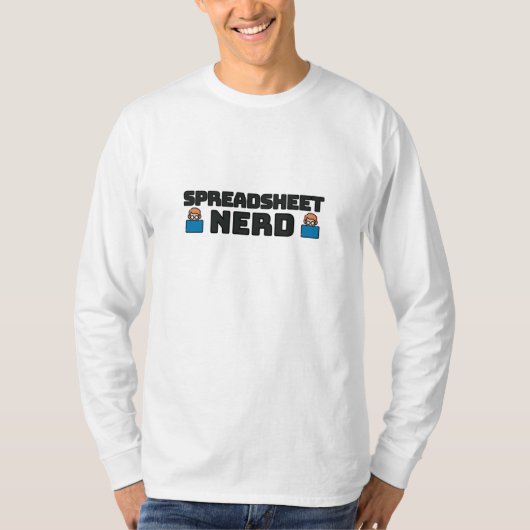 T - Shirt für Nerd in Tabellenkalkulation (Vorderseite)