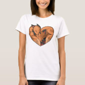 T - Shirt für niedliche Füchse (Vorderseite)