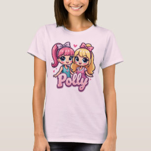 T-Shirt für niedliche Polly Dolls Figures für Frau