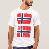 T - Shirt für norwegische Flaggen (Vorderseite)