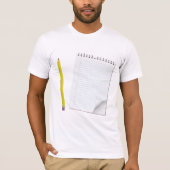 T - Shirt für Notepad- und Bleistift-Mönche (Vorderseite)
