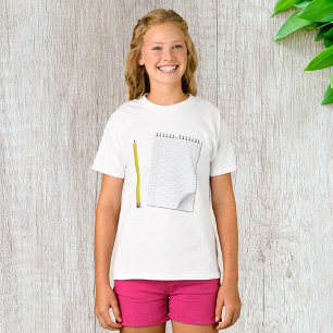 T - Shirt für Notepad und Bleistifte