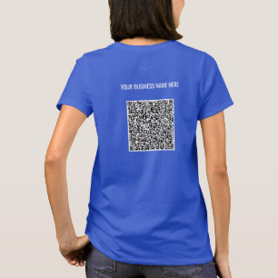 T - Shirt für QR-Code und Textname