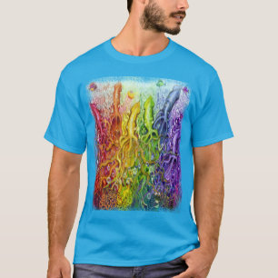 T - Shirt für Rainbow-Tintenfische