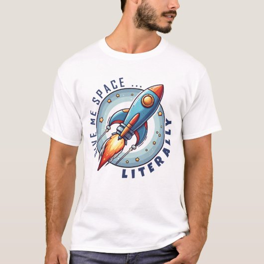 T - Shirt für Raketenschiffe - Geben Sie mir buchs (Vorderseite)