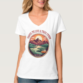 T-Shirt für Reisen in der wirklichen Geschichte —