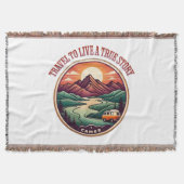 T-Shirt für Reisen in der wirklichen Geschichte — Decke (Vorderseite)