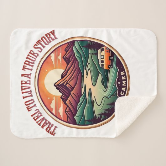 T-Shirt für Reisen in der wirklichen Geschichte — Sherpadecke (Vorderseite (Horizontal))