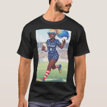 T-Shirt für Rugby-Damen 