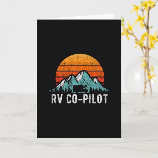 T-Shirt für RV-Copilot, Geschenk für Motorhome-Rei Karte (Gelbe Blume)