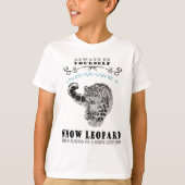 T - Shirt für Schnee-Leoparden - Kinder (Vorderseite)