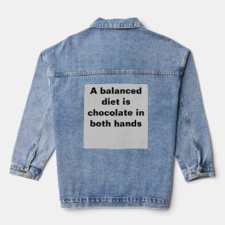 T-Shirt für Schokoladenliebhaber Jeansjacke