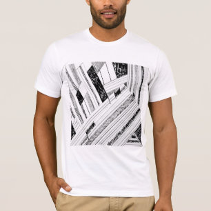 T - Shirt für Schwarz-Weiß-Streifen